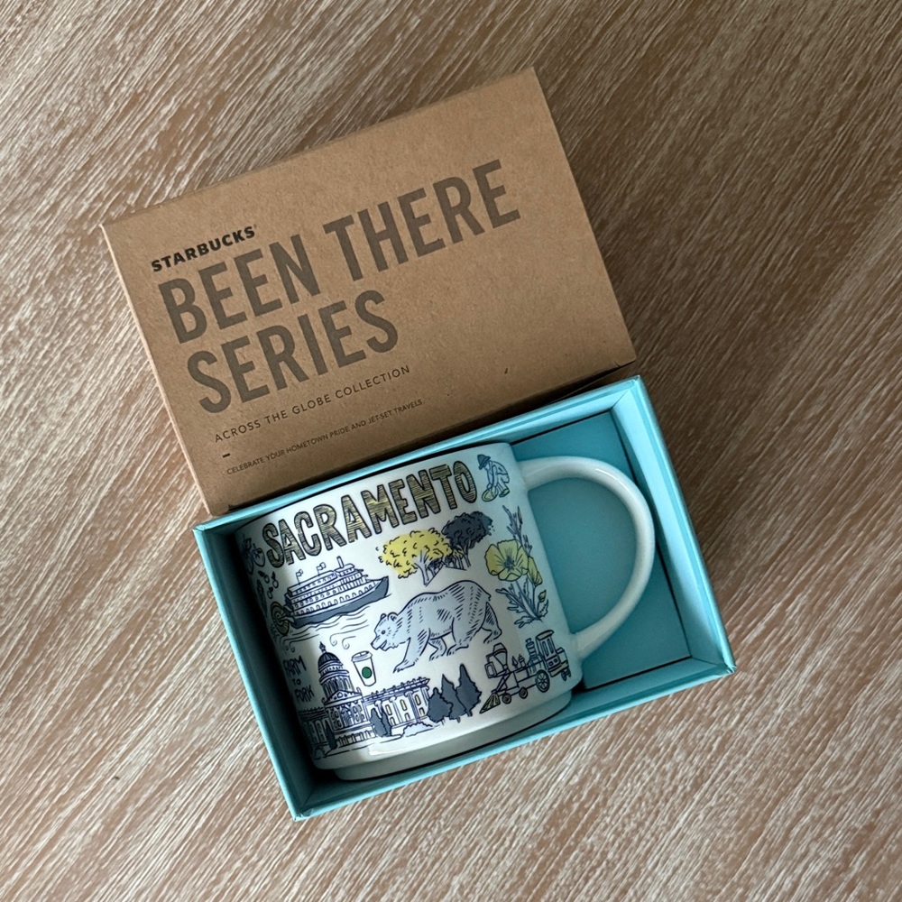 Starbucks Sacramento Mug - Blue, Yellow, Black